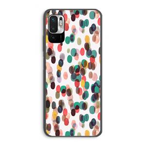 CaseCompany Tropical Dots: Xiaomi Redmi Note 10 5G Transparant Hoesje