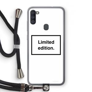 CaseCompany Limited edition: Samsung Galaxy A11 Transparant Hoesje met koord