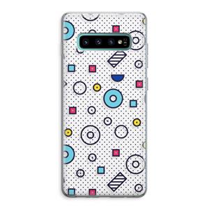 CaseCompany 8-bit N°9: Samsung Galaxy S10 Plus Transparant Hoesje