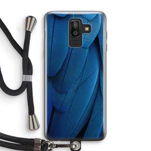 CaseCompany Pauw: Samsung Galaxy J8 (2018) Transparant Hoesje met koord