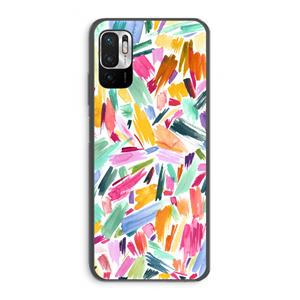 CaseCompany Watercolor Brushstrokes: Xiaomi Redmi Note 10 5G Transparant Hoesje