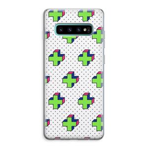 CaseCompany 8-bit N°10: Samsung Galaxy S10 Plus Transparant Hoesje