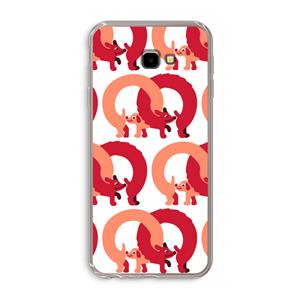 CaseCompany Dogs: Samsung Galaxy J4 Plus Transparant Hoesje