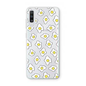 CaseCompany Spiegeleitjes: Samsung Galaxy A70 Transparant Hoesje