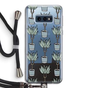 CaseCompany Boompje: Samsung Galaxy S10e Transparant Hoesje met koord