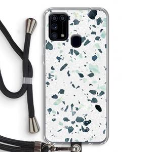 CaseCompany Terrazzo N°2: Samsung Galaxy M31 Transparant Hoesje met koord