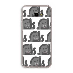 CaseCompany Cats: Samsung Galaxy J4 Plus Transparant Hoesje