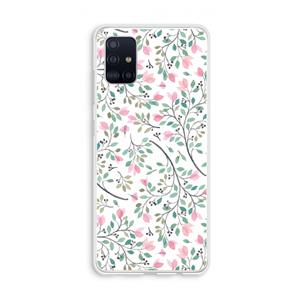 CaseCompany Sierlijke bloemen: Galaxy A51 4G Transparant Hoesje