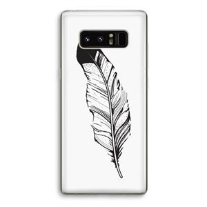 CaseCompany Pluim: Samsung Galaxy Note 8 Transparant Hoesje