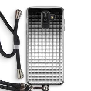 CaseCompany Musketon Halftone: Samsung Galaxy J8 (2018) Transparant Hoesje met koord