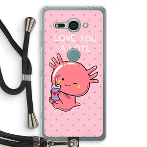 CaseCompany Love You A Lotl: Sony Xperia XZ2 Compact Transparant Hoesje met koord