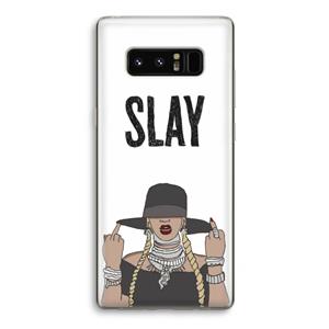 CaseCompany Slay All Day: Samsung Galaxy Note 8 Transparant Hoesje