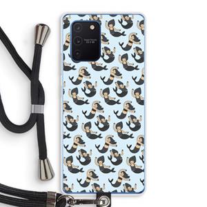 CaseCompany Zeemeermin: Samsung Galaxy Note 10 Lite Transparant Hoesje met koord