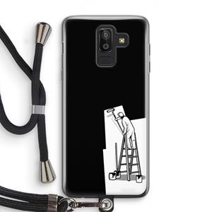 CaseCompany Musketon Painter: Samsung Galaxy J8 (2018) Transparant Hoesje met koord