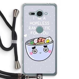 CaseCompany I'm A Hopeless Ramen-Tic For You: Sony Xperia XZ2 Compact Transparant Hoesje met koord