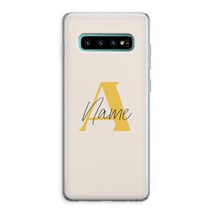 CaseCompany Amber Script: Samsung Galaxy S10 Plus Transparant Hoesje