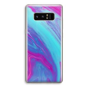 CaseCompany Zweverige regenboog: Samsung Galaxy Note 8 Transparant Hoesje