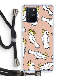 CaseCompany Papegaai: Samsung Galaxy Note 10 Lite Transparant Hoesje met koord