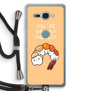 CaseCompany You're Shrimply The Best: Sony Xperia XZ2 Compact Transparant Hoesje met koord