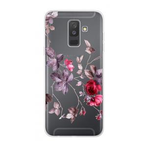 CaseCompany Mooie bloemen: Samsung Galaxy A6 Plus (2018) Transparant Hoesje