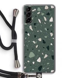 CaseCompany Terrazzo N°19: Samsung Galaxy S21 Plus Transparant Hoesje met koord