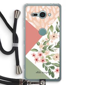 CaseCompany Sweet heaven geometrics: Sony Xperia XZ2 Compact Transparant Hoesje met koord