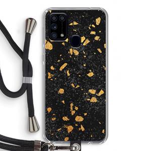 CaseCompany Terrazzo N°7: Samsung Galaxy M31 Transparant Hoesje met koord