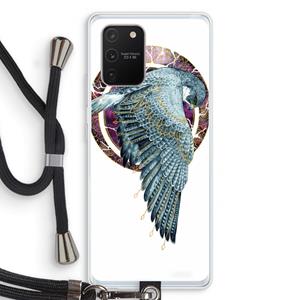 CaseCompany Golden Falcon: Samsung Galaxy S10 Lite Transparant Hoesje met koord
