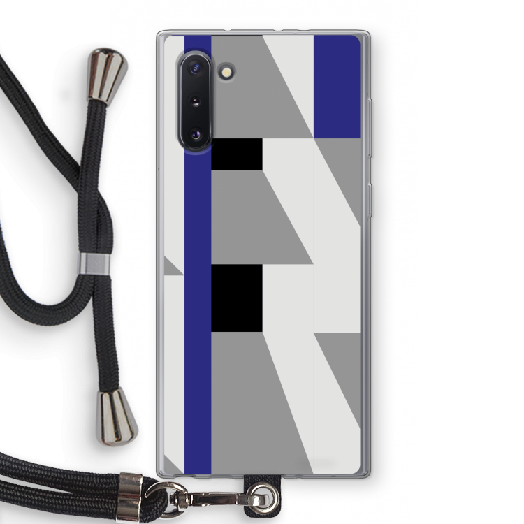 CaseCompany Gestalte 2: Samsung Galaxy Note 10 Transparant Hoesje met koord