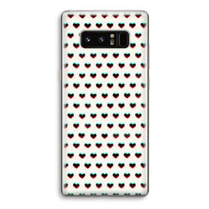 CaseCompany Hartjes: Samsung Galaxy Note 8 Transparant Hoesje