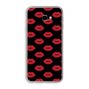 CaseCompany Lips: Samsung Galaxy J4 Plus Transparant Hoesje