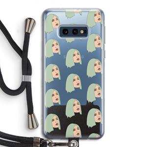 CaseCompany King Kylie: Samsung Galaxy S10e Transparant Hoesje met koord