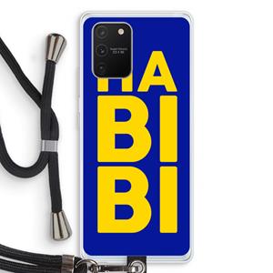 CaseCompany Habibi Blue: Samsung Galaxy S10 Lite Transparant Hoesje met koord