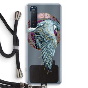 CaseCompany Golden Falcon: Sony Xperia 5 II Transparant Hoesje met koord
