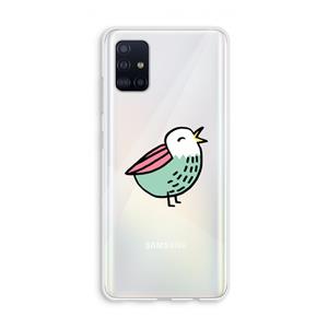 CaseCompany Birdy: Galaxy A51 4G Transparant Hoesje
