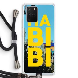 CaseCompany Habibi Majorelle : Samsung Galaxy S10 Lite Transparant Hoesje met koord