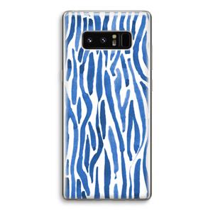 CaseCompany Blauwe nerven: Samsung Galaxy Note 8 Transparant Hoesje