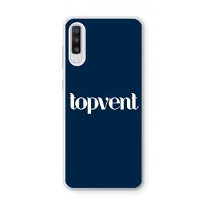 CaseCompany Topvent Navy: Samsung Galaxy A70 Transparant Hoesje