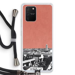 CaseCompany Marrakech Skyline : Samsung Galaxy S10 Lite Transparant Hoesje met koord