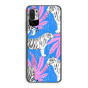 CaseCompany Tijger: Xiaomi Redmi Note 10 5G Transparant Hoesje