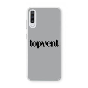 CaseCompany Topvent Grijs Zwart: Samsung Galaxy A70 Transparant Hoesje