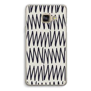 CaseCompany Marrakech Zigzag: Samsung A3 (2017) Transparant Hoesje