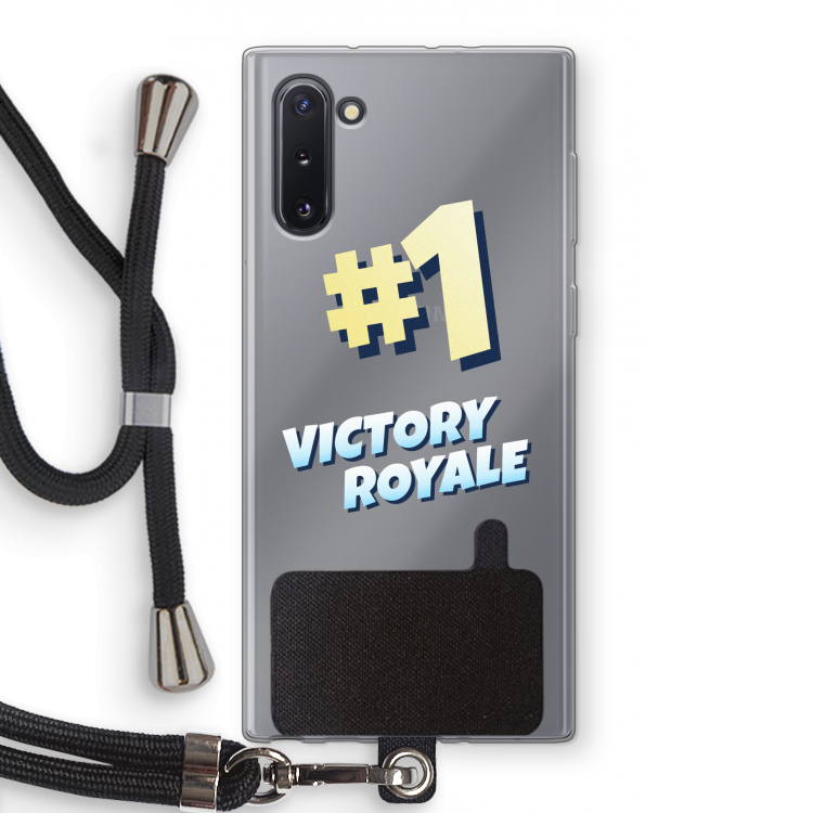 CaseCompany Victory Royale: Samsung Galaxy Note 10 Transparant Hoesje met koord