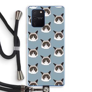 CaseCompany It's a Purrr Case: Samsung Galaxy Note 10 Lite Transparant Hoesje met koord