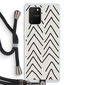 CaseCompany Marrakech Arrows: Samsung Galaxy S10 Lite Transparant Hoesje met koord