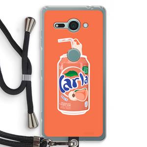 CaseCompany S(peach)less: Sony Xperia XZ2 Compact Transparant Hoesje met koord