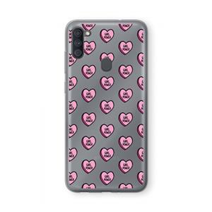 CaseCompany GIRL POWER: Samsung Galaxy A11 Transparant Hoesje