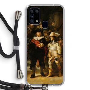 CaseCompany De Nachtwacht: Samsung Galaxy M31 Transparant Hoesje met koord
