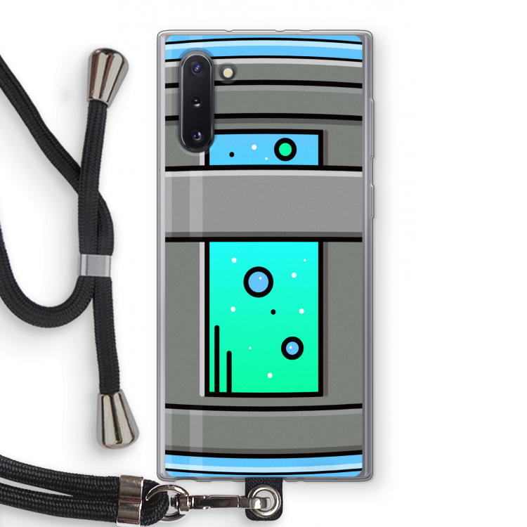 CaseCompany Chug Bottle: Samsung Galaxy Note 10 Transparant Hoesje met koord