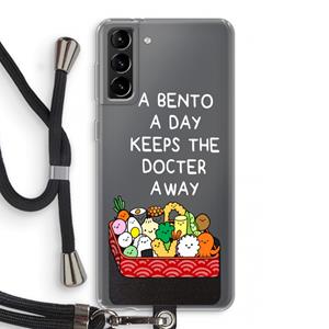 CaseCompany Bento a day: Samsung Galaxy S21 Plus Transparant Hoesje met koord